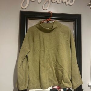 JJill Olive Green Pullover Sweater